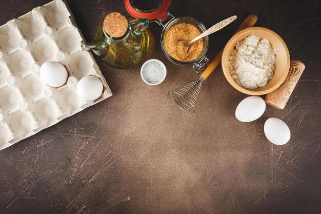Składniki na kuchennym blacie